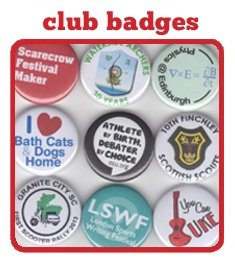 Button Badges for clubs and organisations